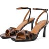 imageMostrin Heels for Women Square Open Toe Heeled Sandals Ankle Strap Sexy Peep Toe High Heels for Party Prom Wedding Dressy Pumps ShoesLeopard