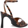imageMostrin Heels for Women Square Open Toe Heeled Sandals Ankle Strap Sexy Peep Toe High Heels for Party Prom Wedding Dressy Pumps ShoesLeopard