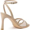 imageMostrin Heels for Women Square Open Toe Heeled Sandals Ankle Strap Sexy Peep Toe High Heels for Party Prom Wedding Dressy Pumps ShoesNudemesh