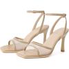imageMostrin Heels for Women Square Open Toe Heeled Sandals Ankle Strap Sexy Peep Toe High Heels for Party Prom Wedding Dressy Pumps ShoesNudemesh