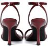 imageMostrin Heels for Women Strappy Lace Up Ankle Strap Heels Pointed Open Toe Stiletto High Heeled Sandals for Prom Party DailyBurgundy