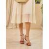 imageMostrin Heels for Women Strappy Lace Up Ankle Strap Heels Pointed Open Toe Stiletto High Heeled Sandals for Prom Party DailyLh08brown