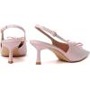 imageMostrin Kitten Heels for Women Pointed Closed Toe Stilettos Slingback Low Heel Bow Pumps Dress Shoes for Daily Party WeddingPink