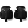 imageMostrin Kitten Heels for Women Round Toe Heels With Bow Vintage Mules Sexy Slip on Stiletto Backless Sandals for Party DailyBlack Suede