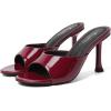 imageMostrin Kitten Heels for Women Round Toe Heels With Bow Vintage Mules Sexy Slip on Stiletto Backless Sandals for Party DailyBurgundy