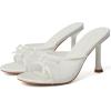 imageMostrin Kitten Heels for Women Round Toe Heels With Bow Vintage Mules Sexy Slip on Stiletto Backless Sandals for Party DailyWhite Mesh