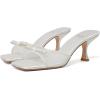 imageMostrin Kitten Heels for Women Round Toe Heels With Bow Vintage Mules Sexy Slip on Stiletto Backless Sandals for Party DailyWhite03