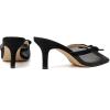 imageMostrin Kitten Mules Heels for Women Pointed Closed Toe Heels Vintage Slip on Stiletto Dressy Pumps ShoesBlack Mesh