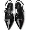 imageMostrin Slingback Kitten Heels for Women Low Heel Closed Pointed Toe Pumps Buckle Strap Dress Shoes for Daily Working WeddingBlack 02