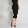 imageMostrin Strappy Heels for Women Square Open Toe Lace Up Heeled Sandals Ankle Strap Sexy Stiletto High Heels for Party Prom Dating WeddingBlack Pu
