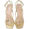 imageMostrin Strappy Heels for Women Square Open Toe Lace Up Heeled Sandals Ankle Strap Sexy Stiletto High Heels for Party Prom Dating WeddingGold Pu