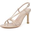 imageMostrin Heels For Women Sexy Strappy Heels Comfortable Ankle Strap Heel Open Toe Stiletto High Heeled Sandals For PartyNight OutDailyNude