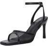 imageMostrin Heels for Women Square Open Toe Heeled Sandals Ankle Strap Sexy Peep Toe High Heels for Party Prom Wedding Dressy Pumps ShoesBlackmesh