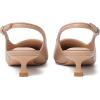 imageMostrin Slingback Kitten Heels for Women Pointed Closed Toe Heels Low Pumps Shoes for Party Work OfficeNude