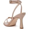 imageMostrin Strappy Heels for Women Lace Up Ankle Strap Round Open Toe Stiletto High Heels Womens Heeled Sandals for Prom Party DailyLh03nude