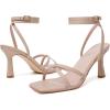 imageMostrin Strappy Heels for Women Lace Up Ankle Strap Round Open Toe Stiletto High Heels Womens Heeled Sandals for Prom Party DailyLh03nude