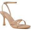 imageMostrin Strappy Heels for Women Lace Up Ankle Strap Round Open Toe Stiletto High Heels Womens Heeled Sandals for Prom Party DailyNude