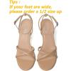imageMostrin Strappy Heels for Women Lace Up Ankle Strap Round Open Toe Stiletto High Heels Womens Heeled Sandals for Prom Party DailyNude