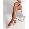 imageMostrin Fashion Vintage Womens Small Bowtie Platform Pumps Ladies Sexy High Heeled ShoesNude Wp01