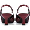 imageMostrin Kitten Heels for Women Low Heel Closed Pointed Toe Slingback Pumps Buckle Strap Dress Shoes for Daily Working WeddingBurgundy 04