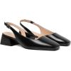 imageMostrin Womens Chunky Low Heels DOrsay Slingback Block Heel Pumps Closed Square Toe Dress Shoes for Work Office Daily WeddingBlack 02