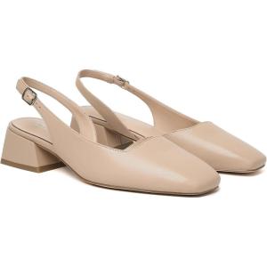 imageMostrin Womens Chunky Low Heels DOrsay Slingback Block Heel Pumps Closed Square Toe Dress Shoes for Work Office Daily WeddingNude 02