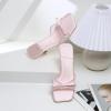 imageMostrin Kitten Heels for Women Round Toe Heels With Bow Vintage Mules Sexy Slip on Stiletto Backless Sandals for Party DailyPink03