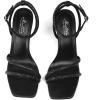 imageMostrin Womens Sandals Strappy Heels for Women Ankle Strap Lace Up Square Open Toe Heels Tie Up Stiletto High Heeled Sandals for Prom Party Daily WearLh07sparkling Black
