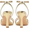 imageMostrin Womens Sandals Strappy Heels for Women Ankle Strap Lace Up Square Open Toe Heels Tie Up Stiletto High Heeled Sandals for Prom Party Daily WearLh07gold