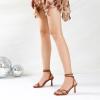 imageMostrin Womens Sandals Strappy Heels for Women Ankle Strap Lace Up Square Open Toe Heels Tie Up Stiletto High Heeled Sandals for Prom Party Daily WearBrown04