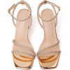 imageMostrin Womens Sandals Strappy Heels for Women Ankle Strap Lace Up Square Open Toe Heels Tie Up Stiletto High Heeled Sandals for Prom Party Daily WearLh07sparkling Rose Gold