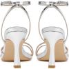 imageMostrin Womens Sandals Strappy Heels for Women Ankle Strap Lace Up Square Open Toe Heels Tie Up Stiletto High Heeled Sandals for Prom Party Daily WearLh07silver