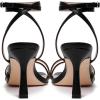 imageMostrin Womens Sandals Strappy Heels for Women Ankle Strap Lace Up Square Open Toe Heels Tie Up Stiletto High Heeled Sandals for Prom Party Daily WearBlack04