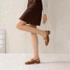 imageMostrin Mary Jane Shoes Women Slingback Chunky Low Heels for Women Closed Rounded Toe Ankle Strap Pumps Daily Wedding Party Dress ShoesBrown