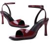 imageMostrin Strappy Heels for Women Square Open Toe Lace Up Heeled Sandals Ankle Strap Sexy Stiletto High Heels for Party Prom Dating WeddingBurgundy 07