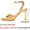 imageMostrin Strappy Heels for Women Square Open Toe Lace Up Heeled Sandals Ankle Strap Sexy Stiletto High Heels for Party Prom Dating WeddingGold 07