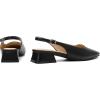 imageMostrin Womens Chunky Low Heels DOrsay Slingback Block Heel Pumps Closed Square Toe Dress Shoes for Work Office Daily WeddingBlack 03
