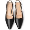 imageMostrin Womens Chunky Low Heels DOrsay Slingback Block Heel Pumps Closed Square Toe Dress Shoes for Work Office Daily WeddingBlack 03