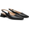 imageMostrin Womens Chunky Low Heels DOrsay Slingback Block Heel Pumps Closed Square Toe Dress Shoes for Work Office Daily WeddingBlack 03