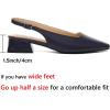 imageMostrin Womens Chunky Low Heels DOrsay Slingback Block Heel Pumps Closed Square Toe Dress Shoes for Work Office Daily WeddingNavyblue 03