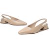 imageMostrin Womens Chunky Low Heels DOrsay Slingback Block Heel Pumps Closed Square Toe Dress Shoes for Work Office Daily WeddingNude 03