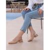 imageMostrin Womens Chunky Low Heels DOrsay Slingback Block Heel Pumps Closed Square Toe Dress Shoes for Work Office Daily WeddingNude 03