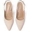imageMostrin Block Slingback Heels for Women Pointed Closed Toe Chunky Heels Office Work Shoes Womens Pumps for Business CasualBeige