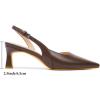 imageMostrin Kitten Heels for Women Slingback Pointed Closed Toe Heels Womens Pumps Shoes for Wedding Party CommutingKh10brown