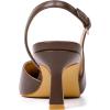 imageMostrin Kitten Heels for Women Slingback Pointed Closed Toe Heels Womens Pumps Shoes for Wedding Party CommutingKh10brown