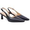 imageMostrin Kitten Heels for Women Slingback Pointed Closed Toe Heels Womens Pumps Shoes for Wedding Party CommutingKh10navy Blue