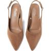 imageMostrin Block Slingback Heels for Women Pointed Closed Toe Chunky Heels Office Work Shoes Womens Pumps for Business CasualBrown Suede02