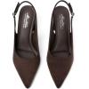 imageMostrin Block Slingback Heels for Women Pointed Closed Toe Chunky Heels Office Work Shoes Womens Pumps for Business CasualDark Brown Suede