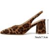 imageMostrin Block Slingback Heels for Women Pointed Closed Toe Chunky Heels Office Work Shoes Womens Pumps for Business CasualLeoprad Suede