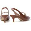 imageMostrin Kitten Heels for Women Slingback Pointed Closed Toe Heels Womens Pumps Shoes for Wedding Party CommutingBrown03